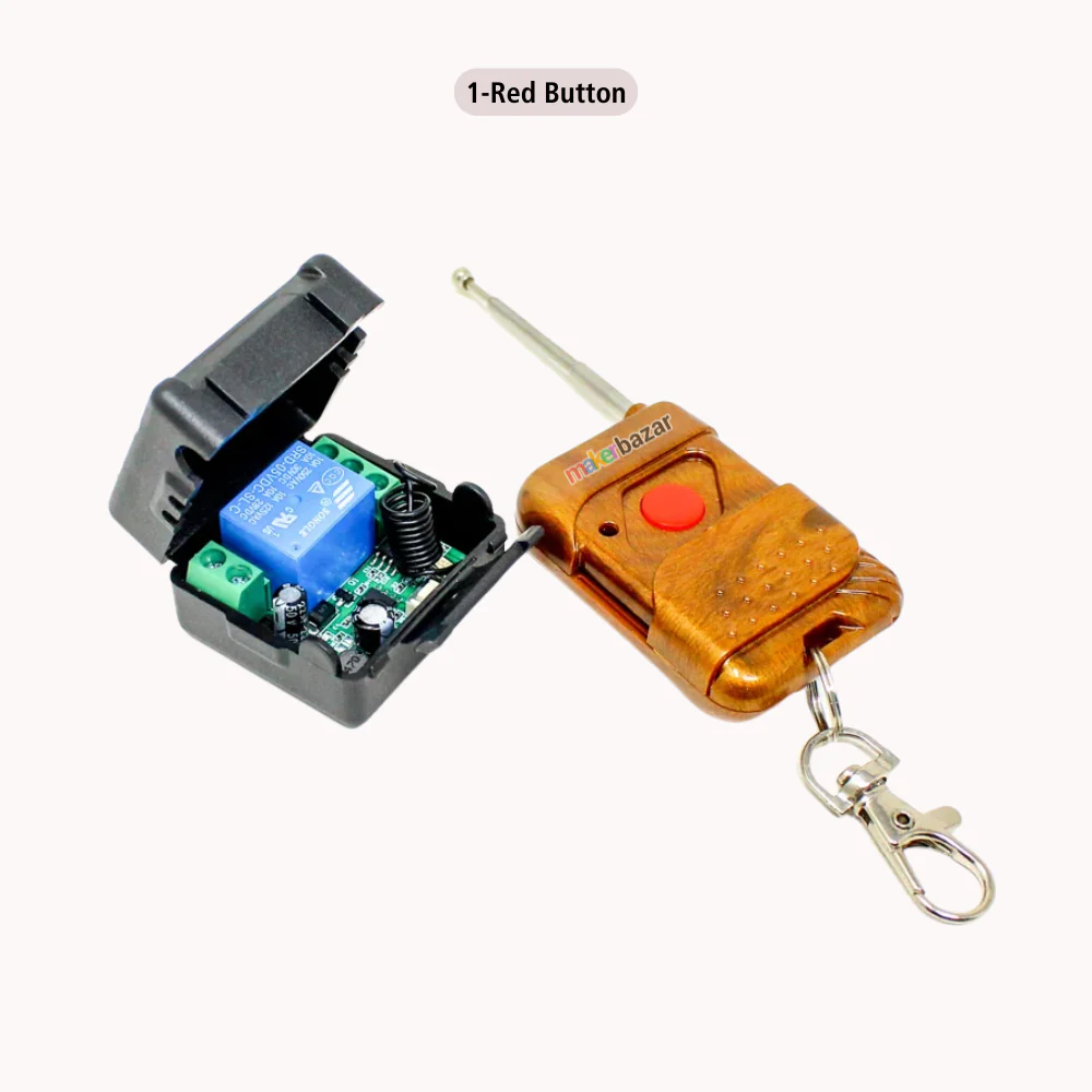 One Channel RF Transmitter and Receiver Remote Control Relay Switch 12V DC 433 MHz